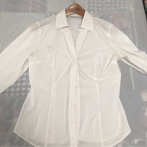 Worthington Petite Stretch White Blouse